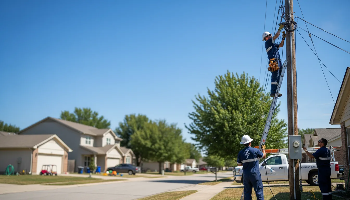 Residential electrician providing installation services in Gassville, AR